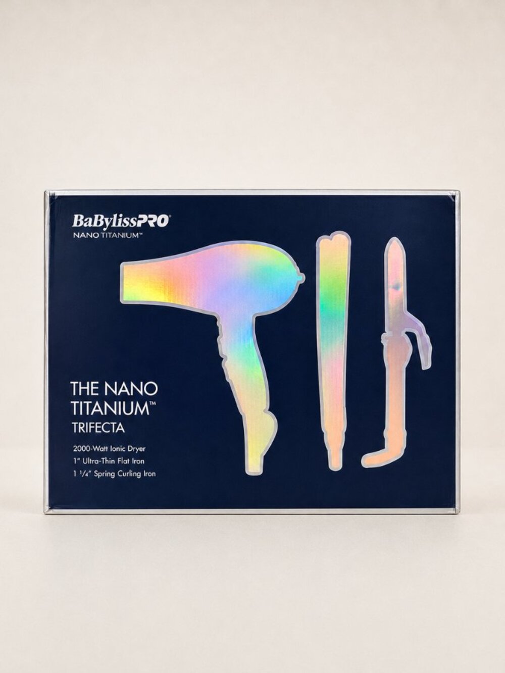 NEW BaBylissPRO Nano Titanium Trifecta 3-Piece Hair Styling Set BNTPP49